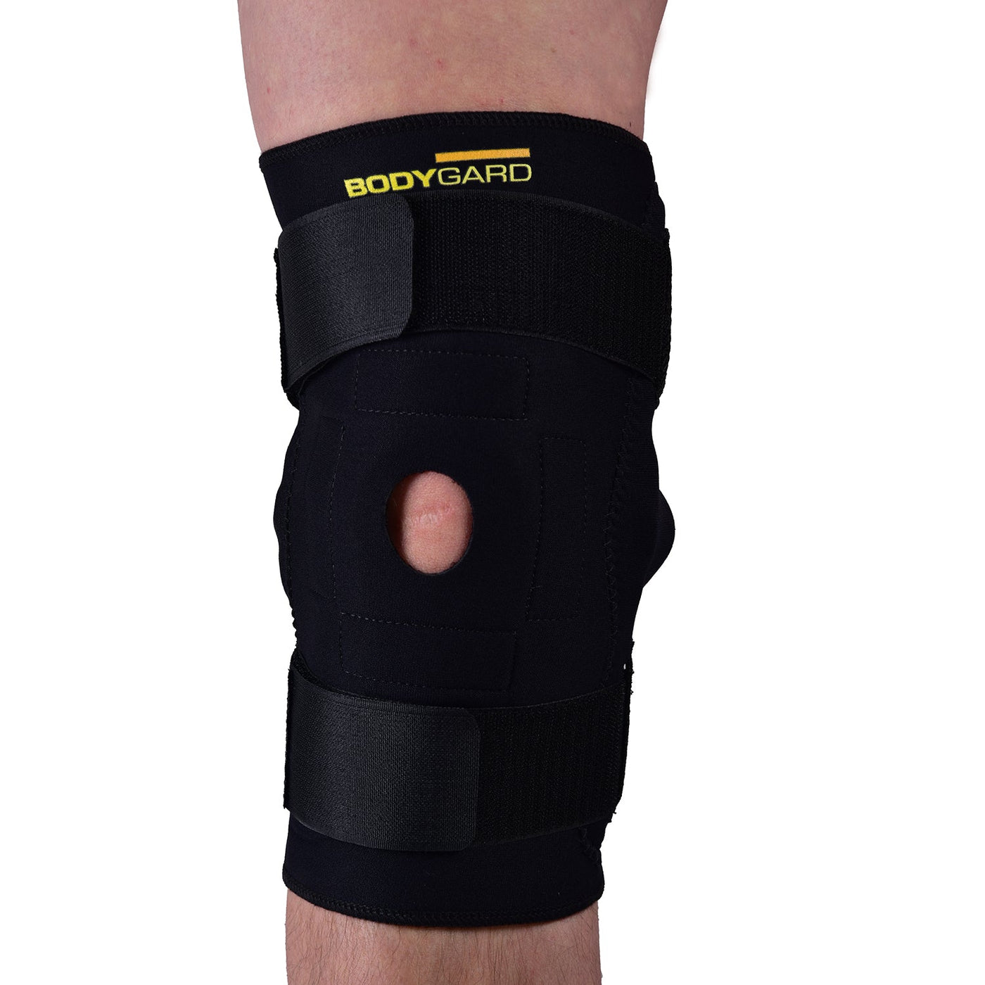 Rodillera con Velcro Acolchado Interior
y Refuerzo Articulado Metal