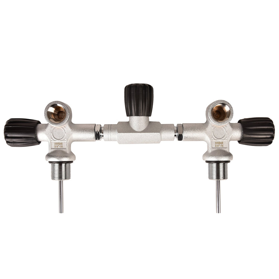 Válvula Manifold Doble para botella Aluminio