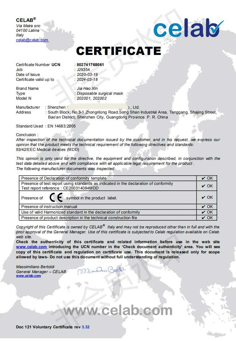 MASCARILLA PROTECTORA 3 CAPAS